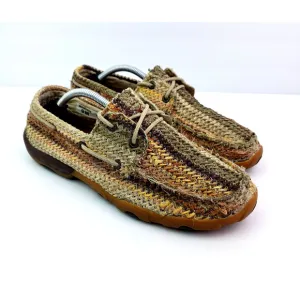 Twisted X Womens Size 9 Brown Slip On Driving Moc Toe Loafer Shoes WDM0084