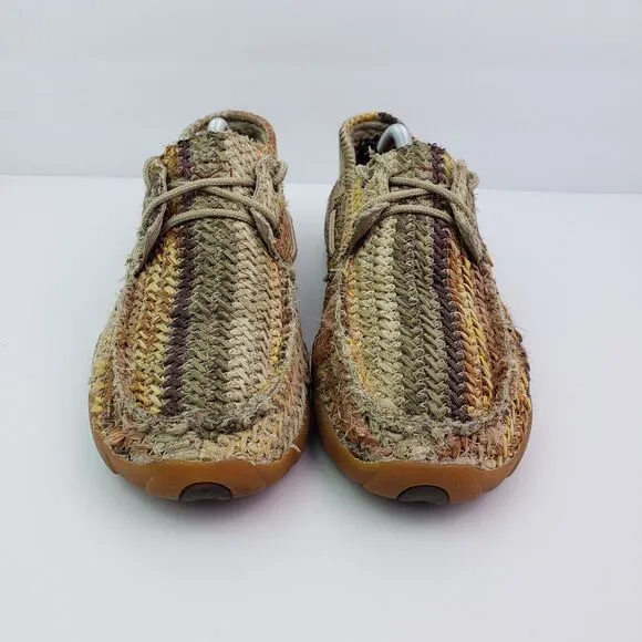 Twisted X Womens Size 9 Brown Slip On Driving Moc Toe Loafer Shoes WDM0084