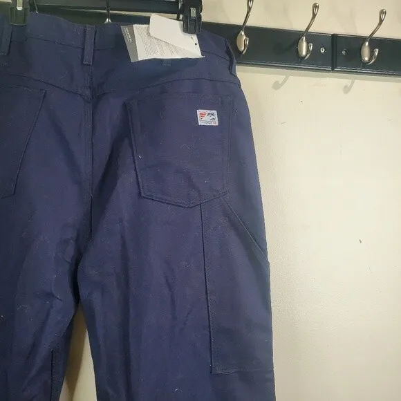 Tyndale mens relaxed fit fr pants with rule pocket navy 36x32 nwt