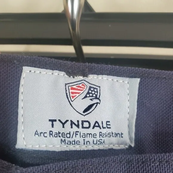 Tyndale mens relaxed fit fr pants with rule pocket navy 36x32 nwt