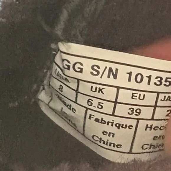 UGG Adirondack Winter Boots Size 8 Black Tan Tall Outdoors Waterproof