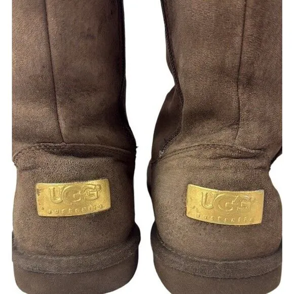 UGG Australia “1895 Retro” Cargo Tall Zip Brown Boots Size 7