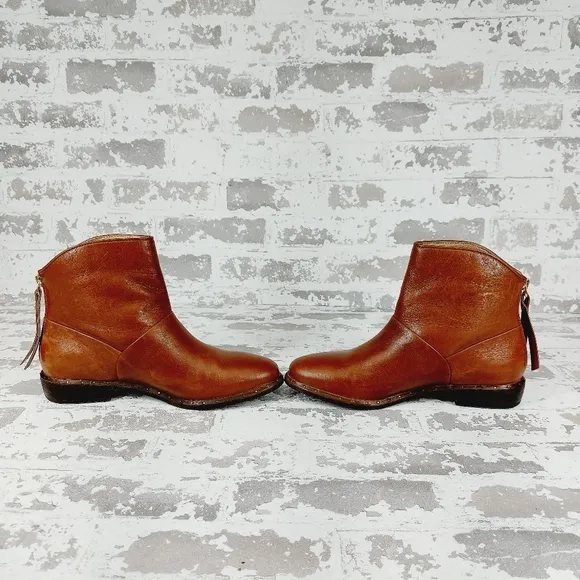 Ugg Australia Bruno Brown Ankle Boots Booties 1018942 Leather Ankle Boots T636