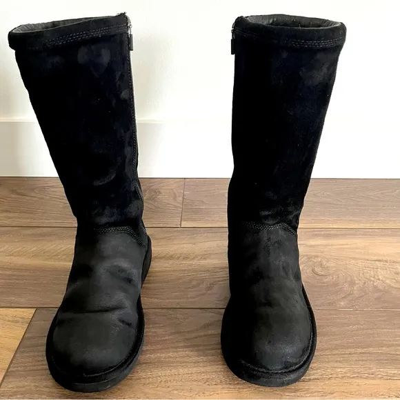 UGG Australia Kenly S/N 1890 Tall Black  Boots Womens Size 6