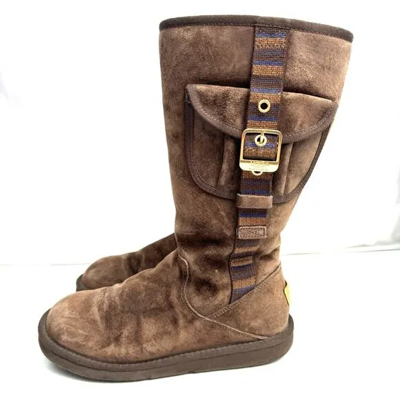Ugg Brown Retro Cargo Tall Boots Size 7