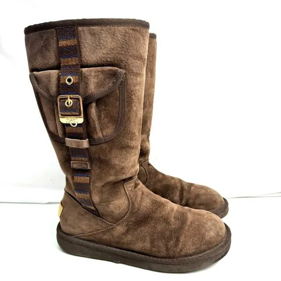 Ugg Brown Retro Cargo Tall Boots Size 7