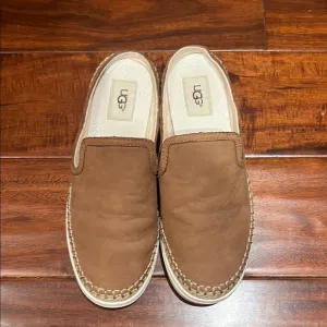 UGG® Caleel Chestnut Brown Slip-On Women's Sneakers, Size 8.5, EUC