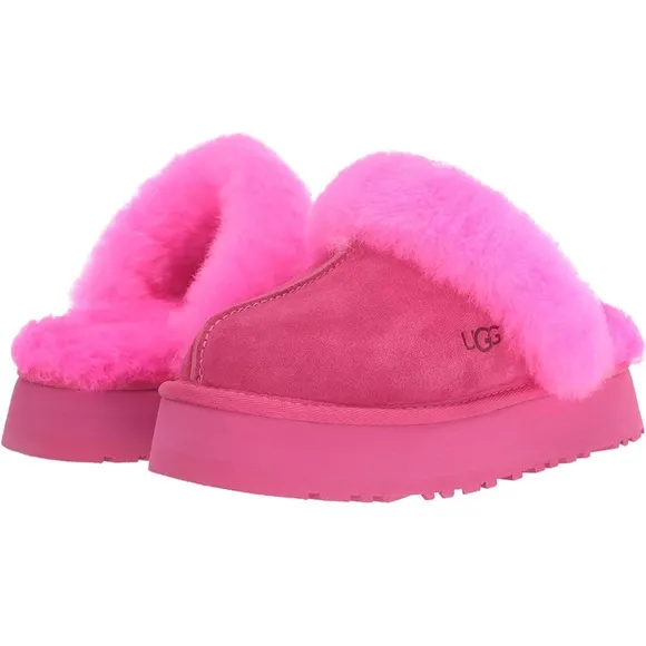 UGG DISQUETTE PLATFORM SLIPPER NIB NWT🖤 Taffy Pink 6