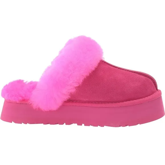 UGG DISQUETTE PLATFORM SLIPPER NIB NWT🖤 Taffy Pink 6
