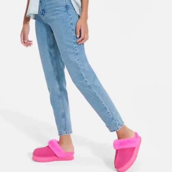 UGG DISQUETTE PLATFORM SLIPPER NIB NWT🖤 Taffy Pink 6
