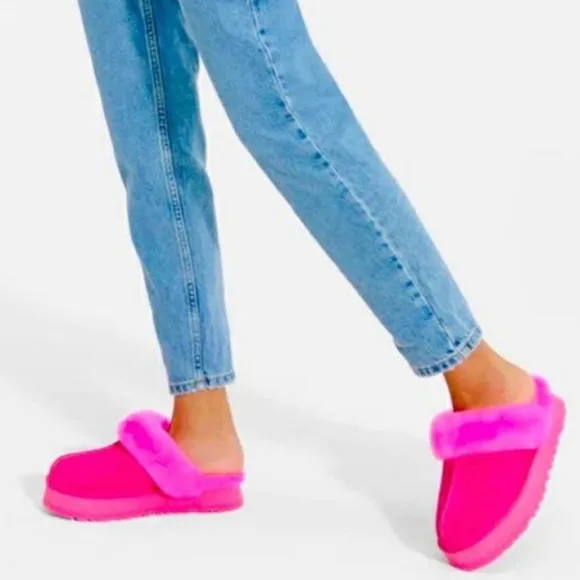 UGG DISQUETTE PLATFORM SLIPPER NIB NWT🖤 Taffy Pink 6