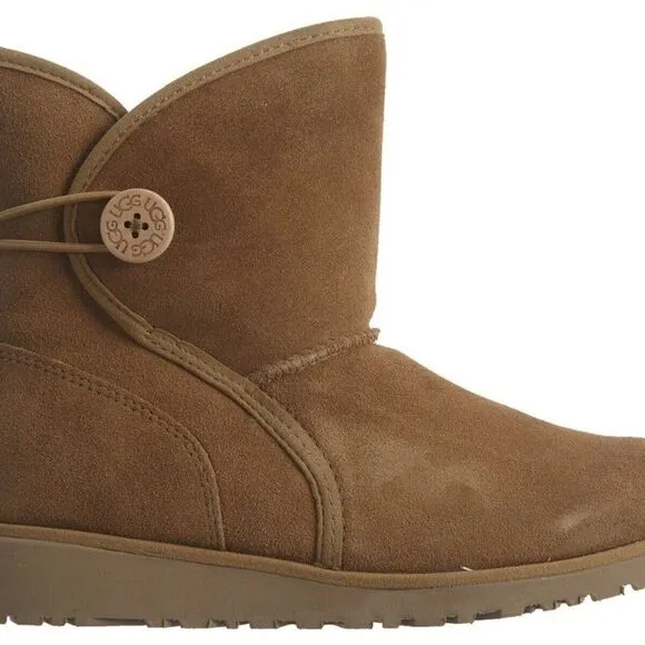 UGG Fabian 1016806K Little Kids Chestnut Sheepskin Mid Top Casual Boots UGG278