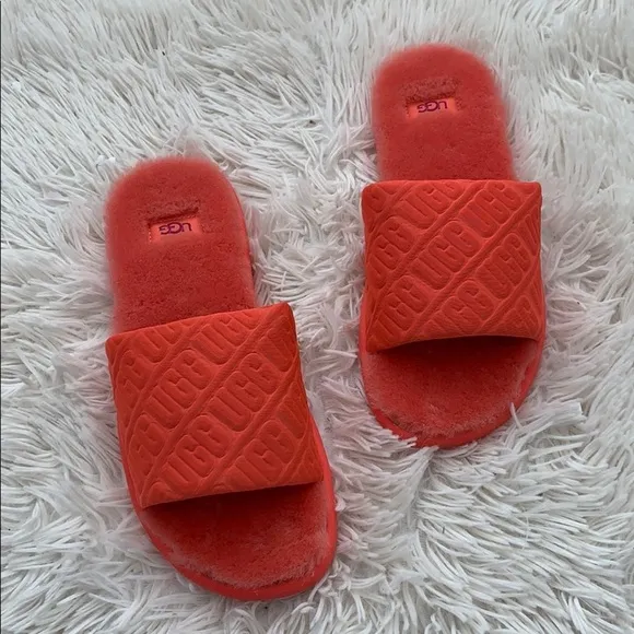 UGG Fifi faux shearling slide sandals