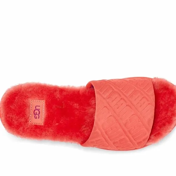 UGG Fifi faux shearling slide sandals