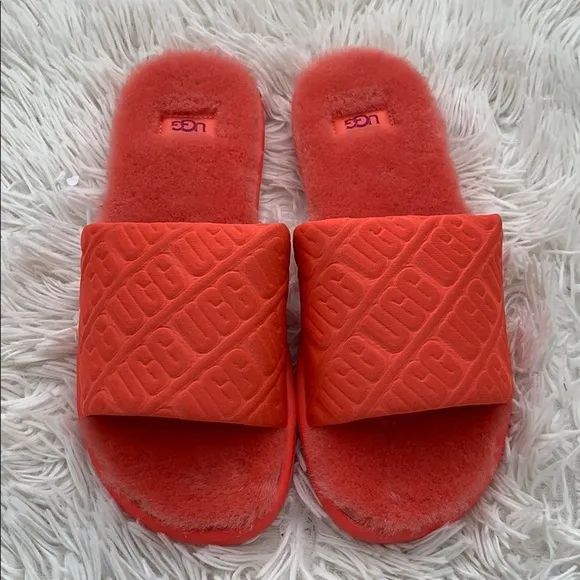 UGG Fifi faux shearling slide sandals
