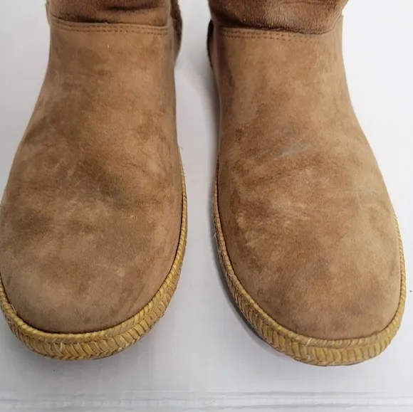 Ugg Garnet Casual Boots Sz 10 Shearling Tan 1007755