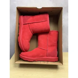 UGG Kids Classic II 1011773K Boots Big Kids Size 4 Red Great Condition