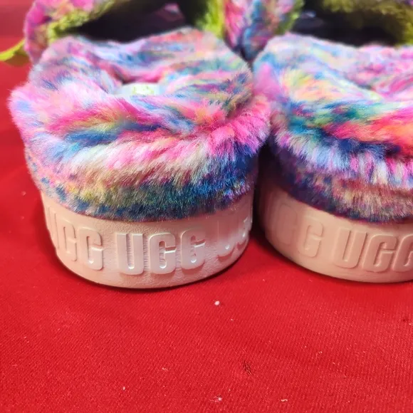 UGG Kids' Colorful Fluffy Sandals