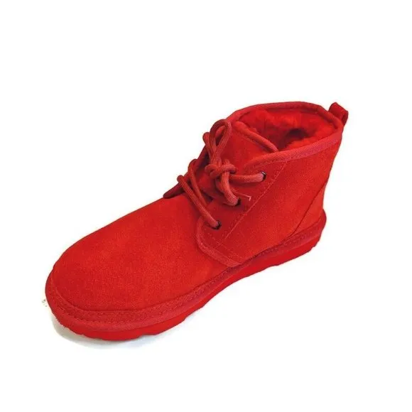 UGG Neumel Ankle Chukka Casual Suede Boots Mens Size 10 Womens 11 Samba Red 3236