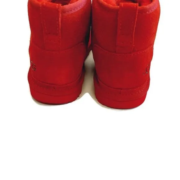 UGG Neumel Ankle Chukka Casual Suede Boots Mens Size 10 Womens 11 Samba Red 3236