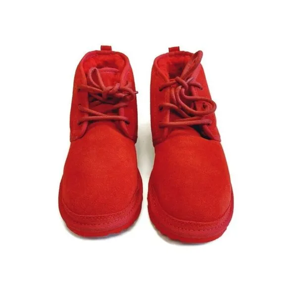 UGG Neumel Ankle Chukka Casual Suede Boots Mens Size 10 Womens 11 Samba Red 3236