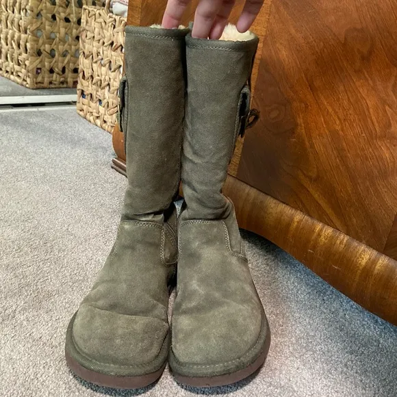 Ugg Retro Cargo 1895 Olive Tall Boots Pocket Green