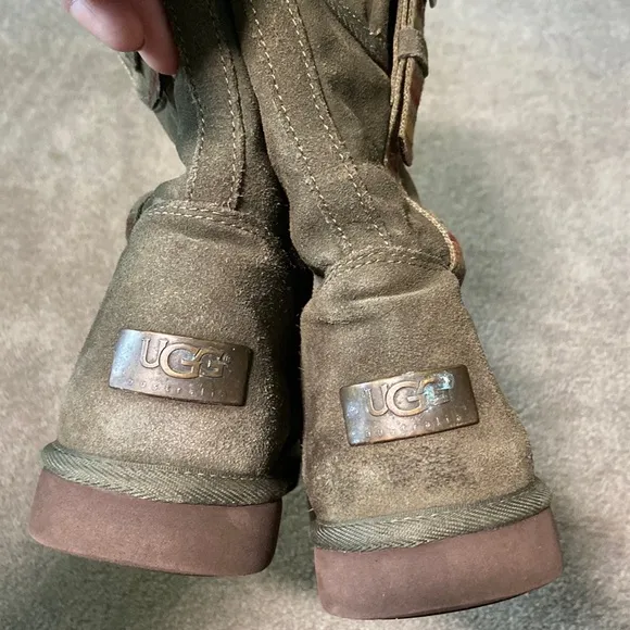 Ugg Retro Cargo 1895 Olive Tall Boots Pocket Green