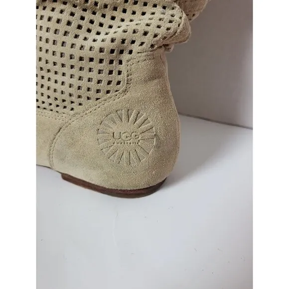 Ugg Slouch Abilene Leather Pull On Knee High Boots Size 9