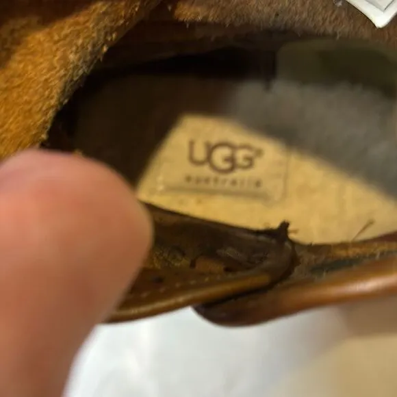UGG Studded Brown Ankle Boots