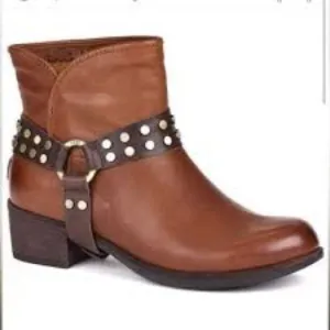 UGG Studded Brown Ankle Boots