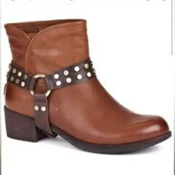 UGG Studded Brown Ankle Boots
