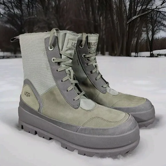 UGG The Lug Waterproof Combat Boots Moss Green - 1143833 - Women's Size 7.5