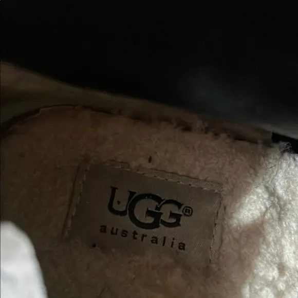 UGG Women's Black Leather Ankle Boots