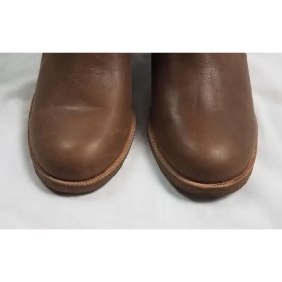 UGG Women's Sz. 6 Carlin Block Heel Tall Tan Knee High Boots NEW