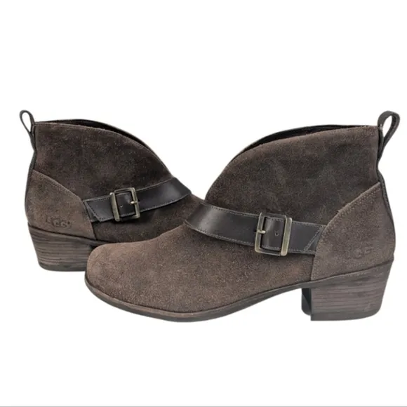 UGG Wright Belted Ankle Boots