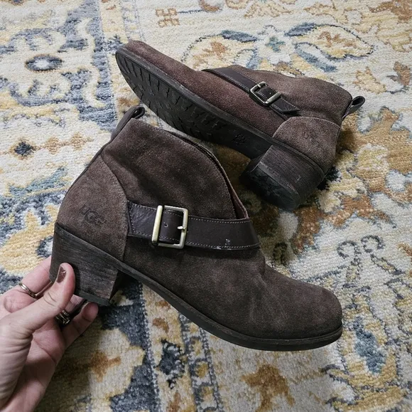 UGG Wright Belted Ankle Boots