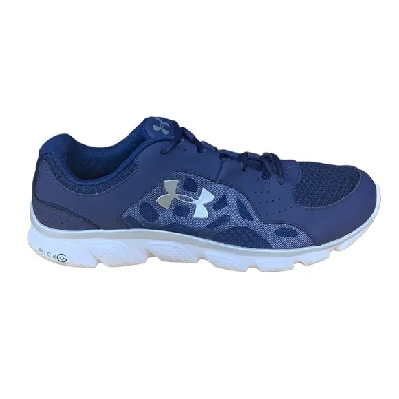 Under Armour Micro G Assert IV Blue #1242976-410 Men’s Running Athletic Shoes 12