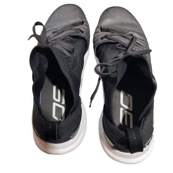Under Armour Shoes 11 Curry 5 Black Silver Athletic Sneaker 3020657-101