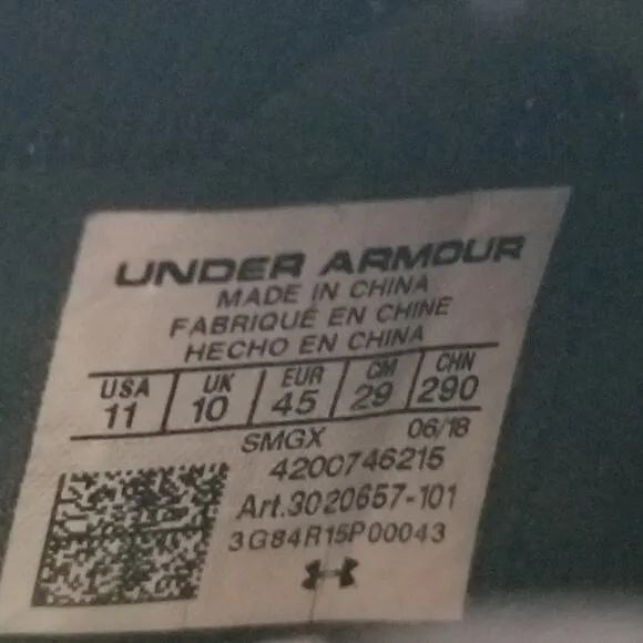 Under Armour Shoes 11 Curry 5 Black Silver Athletic Sneaker 3020657-101
