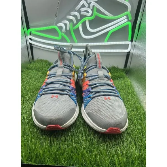 Under Armour Shoes Sz 7Y Infinity Running‎ Athletic Sneakers Rainbow 3020015-104