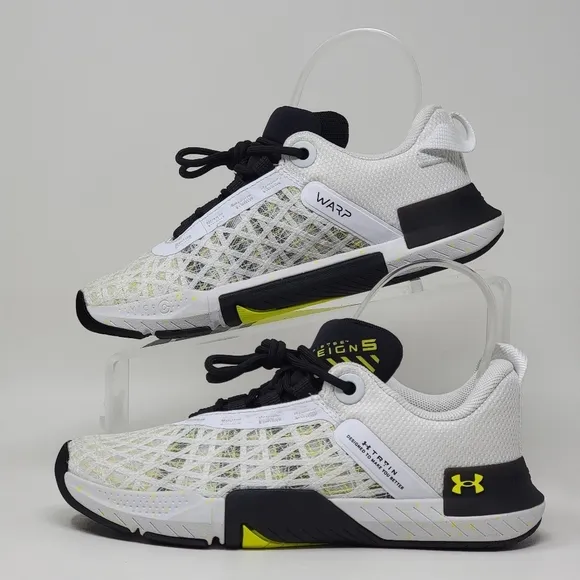 Under Armour Women's Size 5 TriBase Reign 5 Athletic Shoes White 3026022-105 New