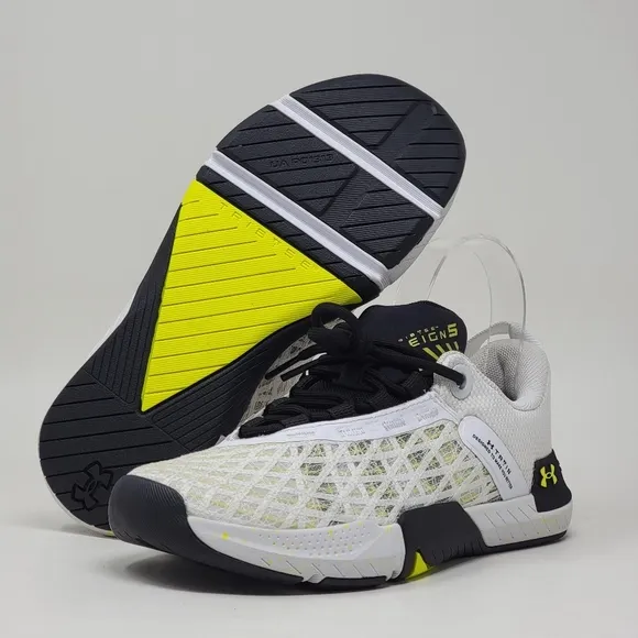 Under Armour Women's Size 5 TriBase Reign 5 Athletic Shoes White 3026022-105 New