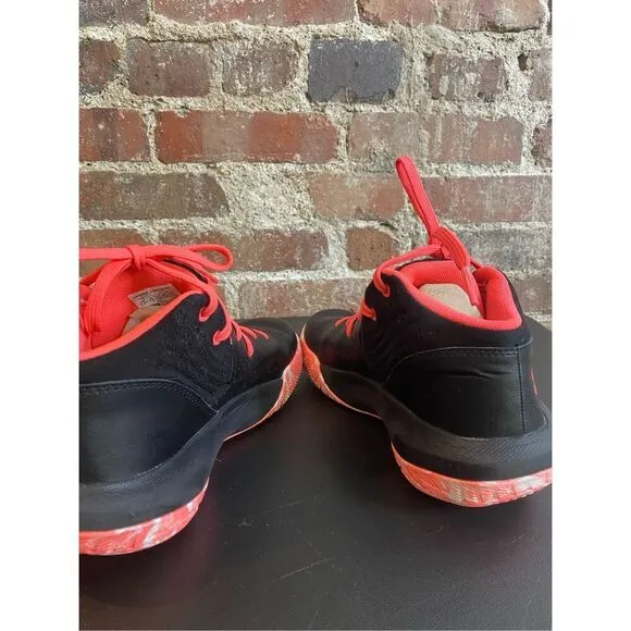 Under Armour Coral Pink/Black Girl’s Athletic Shoes Basketball Sneakers 4024794-