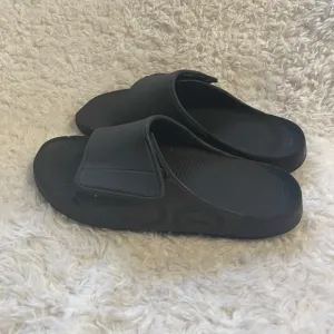 Unisex Oofos Ooahh Sport Flex Adjustable Slide Sandals Black M SZ9, W SZ11
