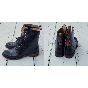 Unity in Diversity Combat Boots Made in Portugal Womens Size EU 40 / US 9 NEW