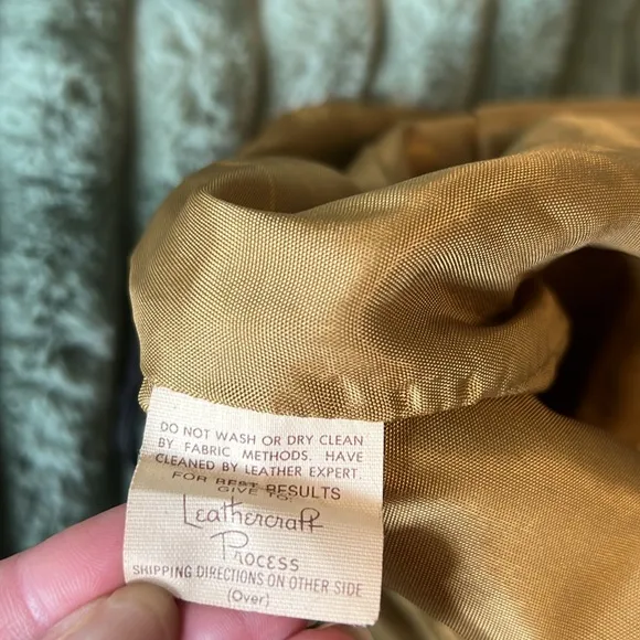 VAKKO Vintage Suede OLIVE Green Skirt