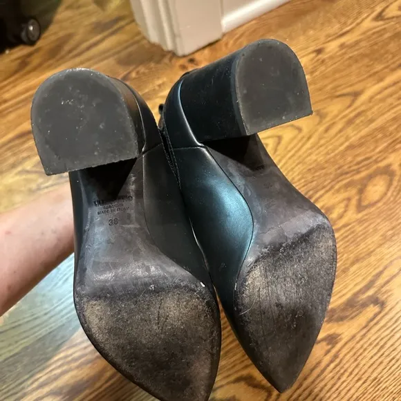 Valentino rockstud Black Ankle Boots with Studded Strap