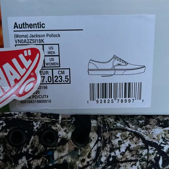 Vans Authentic MOMA Jackson Pollock WMNS sneakers