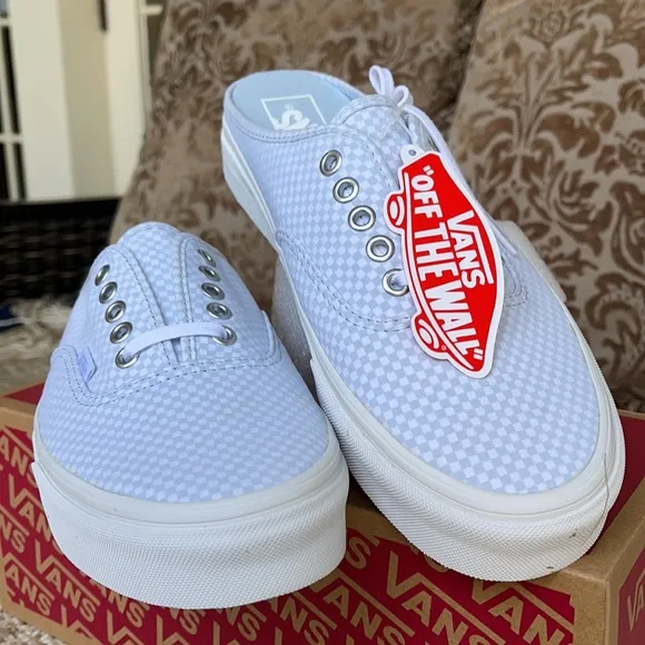 Vans Authentic Mule Pastel Checkerboard Miisty BLM