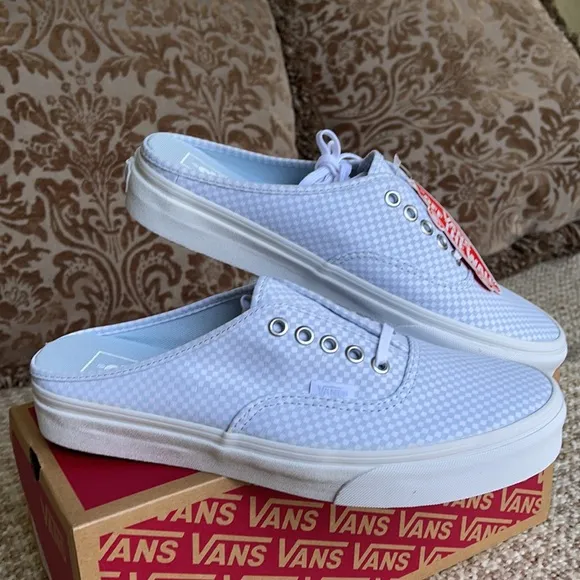 Vans Authentic Mule Pastel Checkerboard Miisty BLM